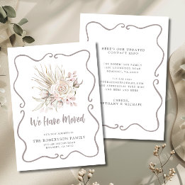 We Have Moved Blush Roses New Address Announcement