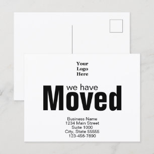 We Have Moved Branded Business Moving Announcement Postcard