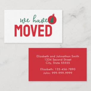 We Have Moved Christmas Tree Moving Announcement