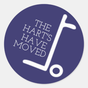 We Have Moved Classic Round Sticker