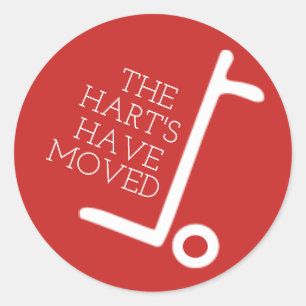 We Have Moved Classic Round Sticker