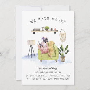 We Have Moved   Dachshund Dog Moving Announcement