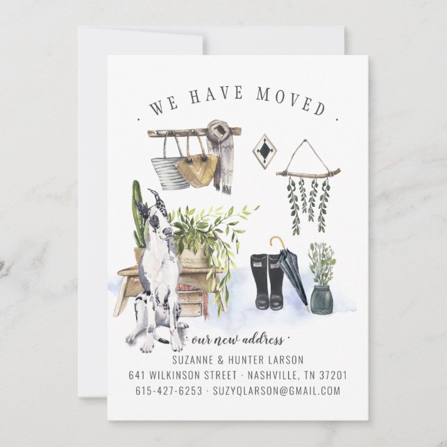 We Have Moved | Great Dane Moving Announcement (Front)