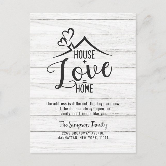 We have Moved Moving Announcement Postcard (Front)