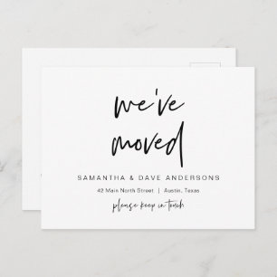 we have moved, New Address Announcement, Modern Postcard