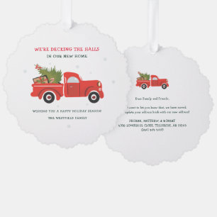 We Have Moved New Address Christmas Moving Tree Decoration Card