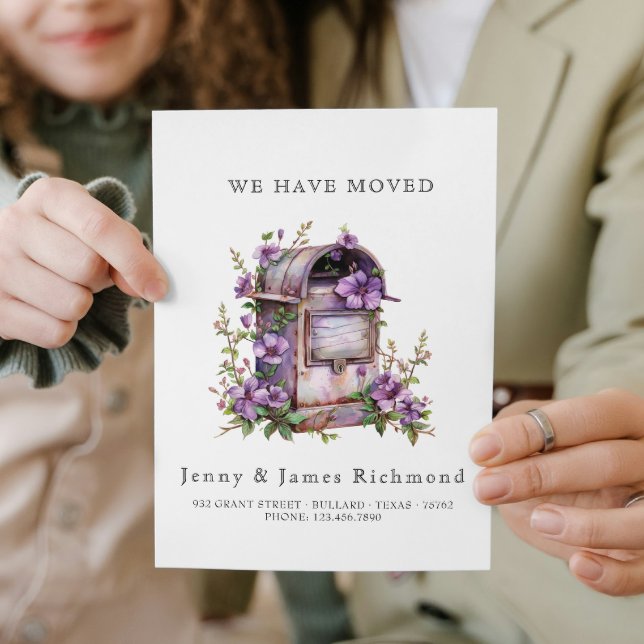 We Have Moved - New Address I Mail Box Flowers  Announcement (Creator Uploaded)