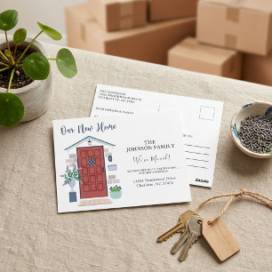 We Have Moved New Address Moving Announcement Postcard