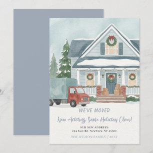We Have Moved New Address Moving  Holiday Card
