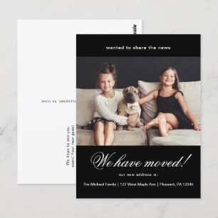 We Have Moved New Address Photo Announcement Postcard