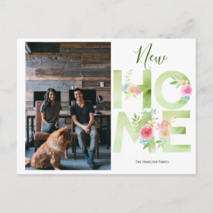 We Have Moved New Home Photo Personalised Postcard