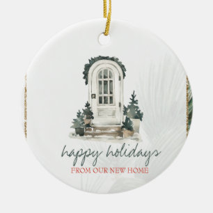 We Have Moved,Pine Tree Front Door Ceramic Ornament