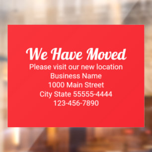We Have Moved Please Visit Our New Location Red
