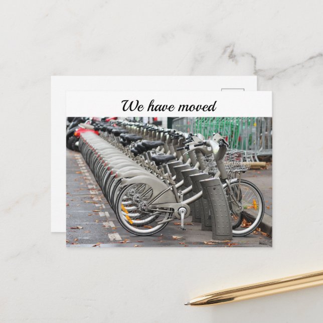 We Have Moved Postcard (Front/Back In Situ)