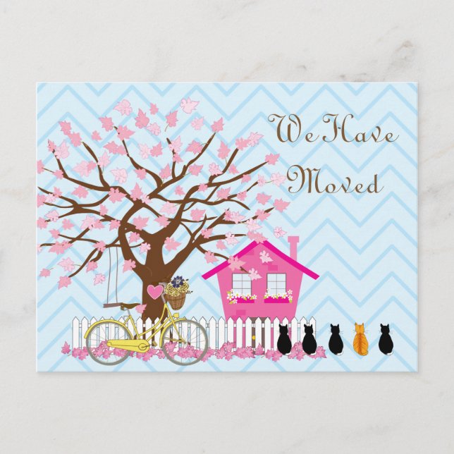 We have Moved Postcard (Front)