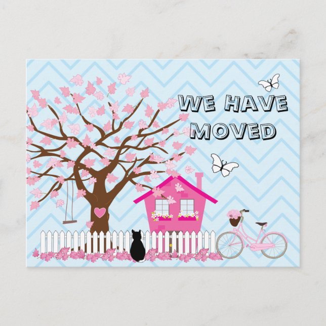 We have Moved Postcard (Front)