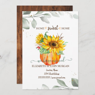 We Have Moved, Pumpkin,Leaves,Sunflowers,Wood