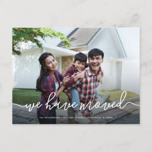 We Have Moved   Simple Photo Moving Announcement