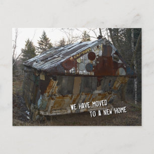 We have moved to a new home   Ark Announcement Postcard