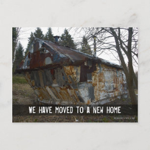 We have moved to a new home   Countryside Announcement Postcard