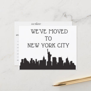 We Have Moved to New York City Postcard