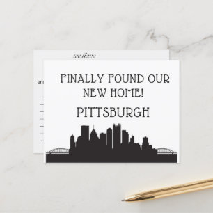 We Have Moved to Pittsburgh Postcard