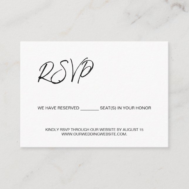 We have reserved seats for you template budget (Front)