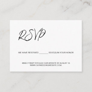 We have reserved seats for you template budget