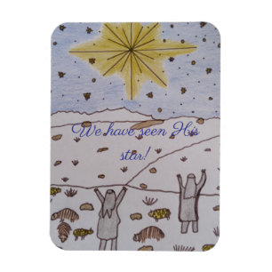 We have seen His star! Christmas Magnet