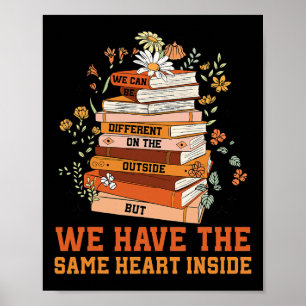 We Have The Same Heart Black History Month African Poster