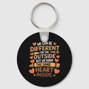 We Have The Same Heart Inside Black History Month Key Ring