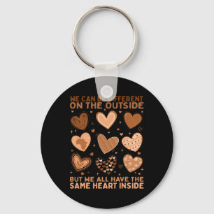We Have The Same Heart Inside Valentine Heart Blac Key Ring