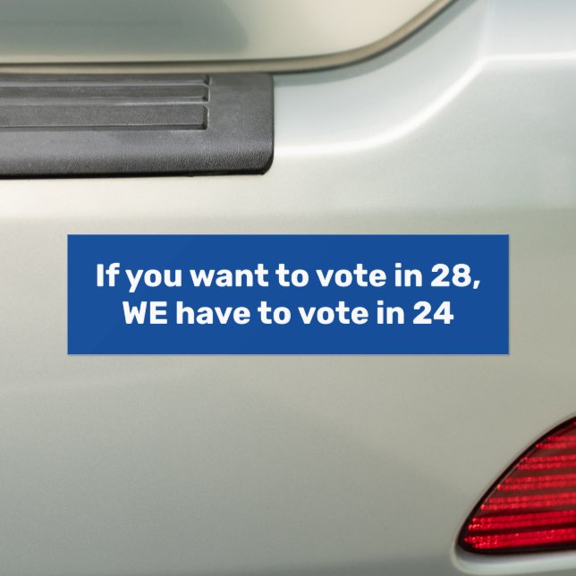 We Have to Vote in 24 Bumper Sticker (On Car)