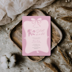 We haven’t slept one bit girl 1st birthday  invitation