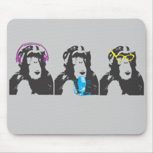 We Hear, We Speak, We See Things Mouse Pad