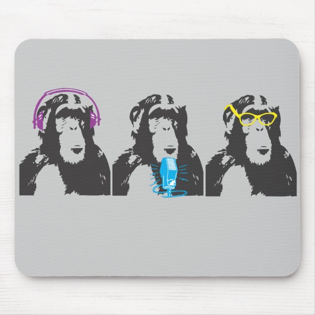 We Hear, We Speak, We See Things Mouse Pad (Front)
