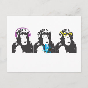 We Hear, We Speak, We See Things Postcard