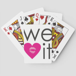 We Heart It Playing Cards
