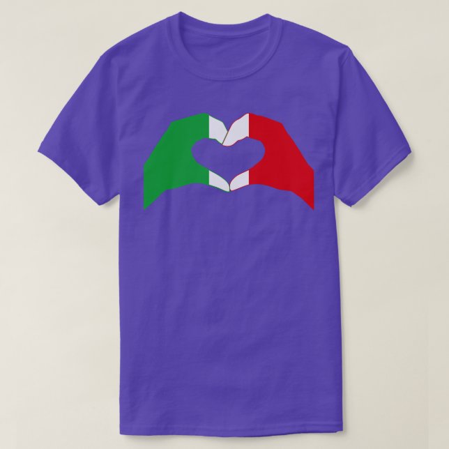 We Heart Italy Patriot Flag Series T-Shirt (Design Front)