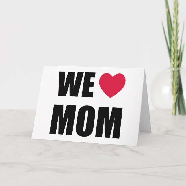 We Heart Mum - Mother's Day Card (Front)