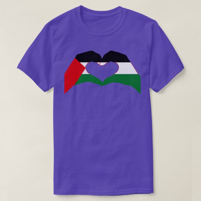We Heart Palestine Patriot Flag Series T-Shirt (Design Front)