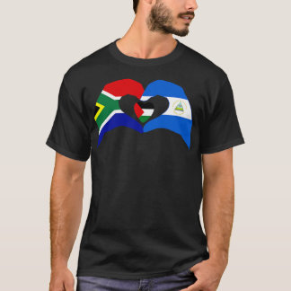 We Heart Palestine South Africa Nicaragua Patriot  T-Shirt