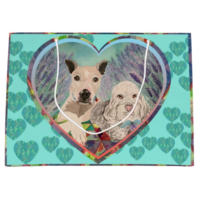 We Heart Picnics Large Gift Bag (Front)