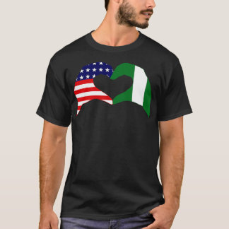 We Heart USA Nigeria Patriot Flag Series T-Shirt