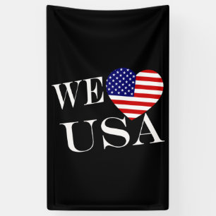 We Heartflag USA wt (v) bnrcnt Banner