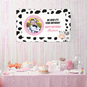 We Herd It's Your Birthday Holy Cow Birthday Photo Banner