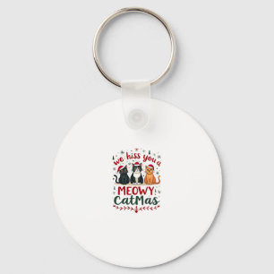 We Hiss You A Meowy Catmas Funny Cat Christmas Ugl Key Ring