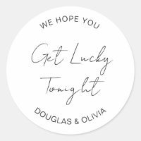 We Hope You Get Lucky Tonight Wedding Lottery