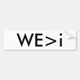 WE>i Bumper Sticker