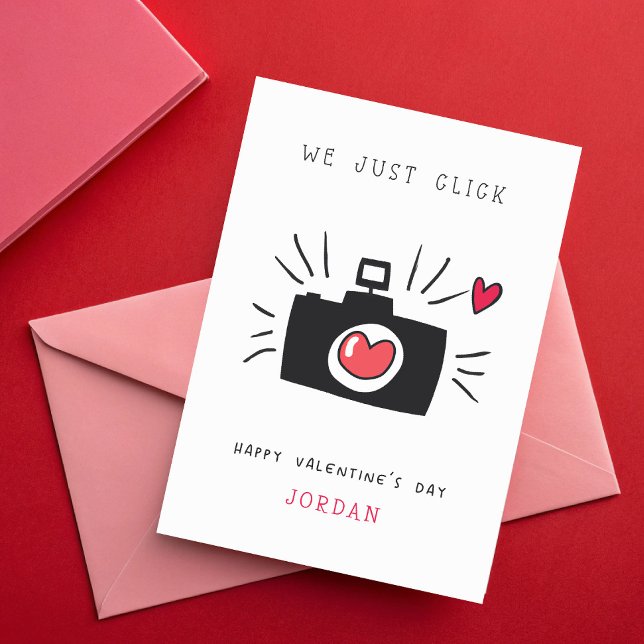 We Just Click Camera Classroom Valentine's Day  Card (Creator Uploaded)